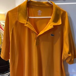 Lacoste Men's Orange Polo Shirt